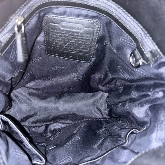 Coach Vintage Black Twill Bag with Leather Trim and Wallet - Picture 11 of 11